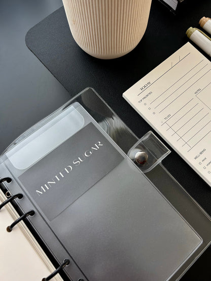 Frosted Top Flap Planner Pocket image 0