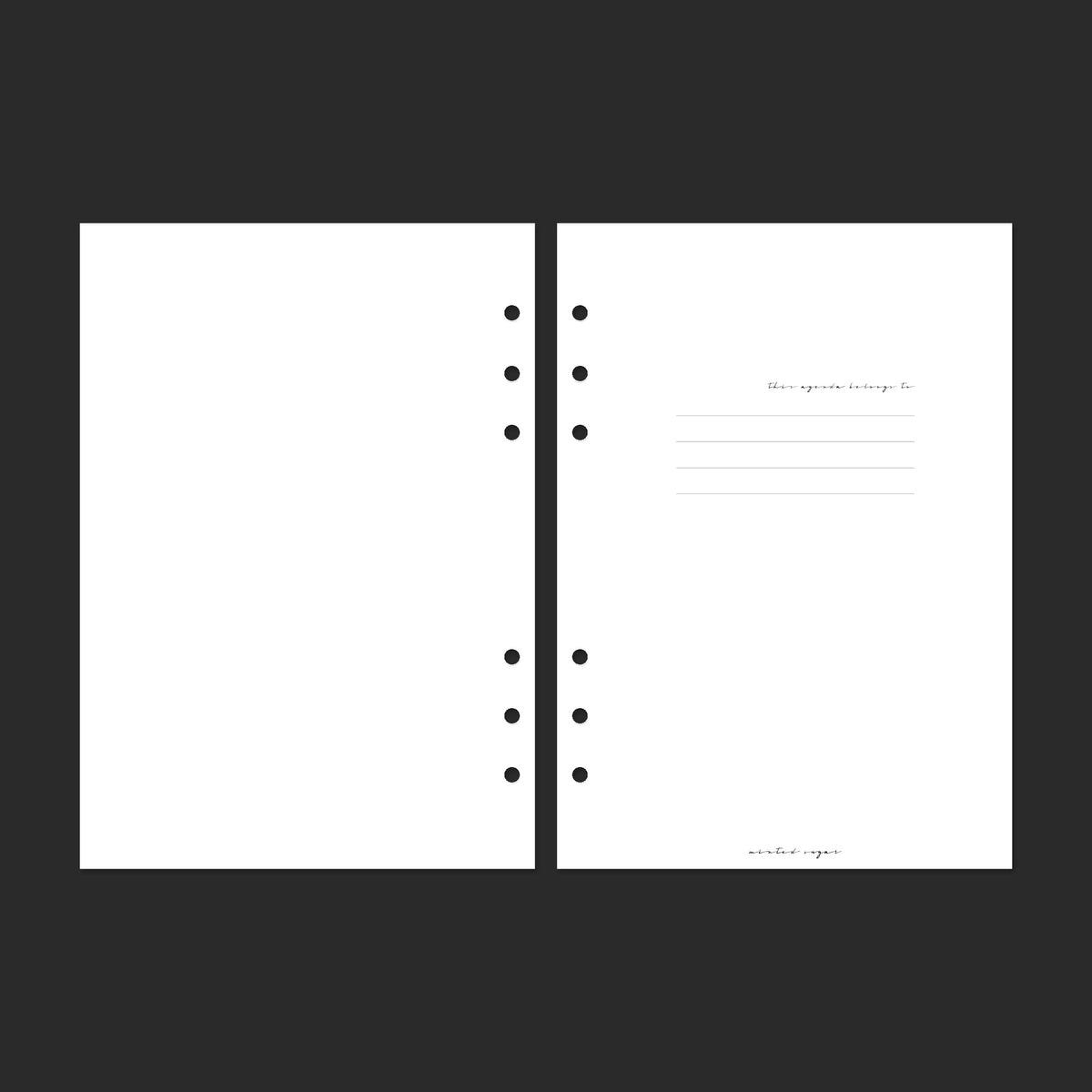 2027 Yearly Overview, A5, Classic; pages 2–3.