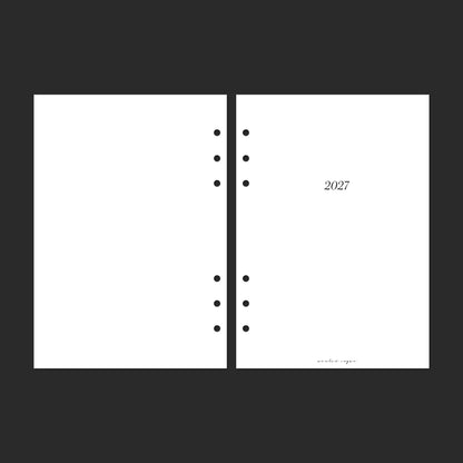 2027 Yearly Overview, A5, Classic; pages 4–5.