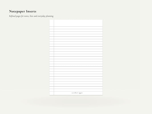 Digital Notepaper Pack | Printable Planner Pages PDF
