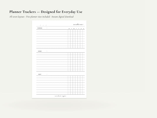 Digital Trackers – Passwords, Orders, Routines | Printable PDF