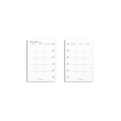 2026 Monthly Insert – Page Break Layout – No. 2 Font