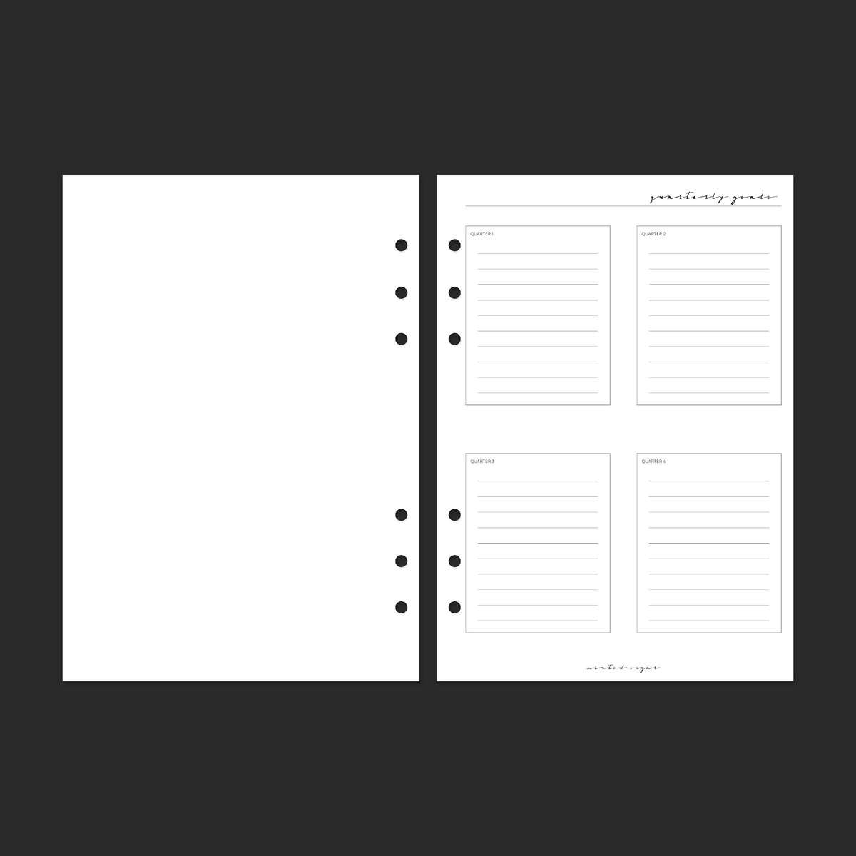 2027 Yearly Overview, A5, Classic; pages 12–13.