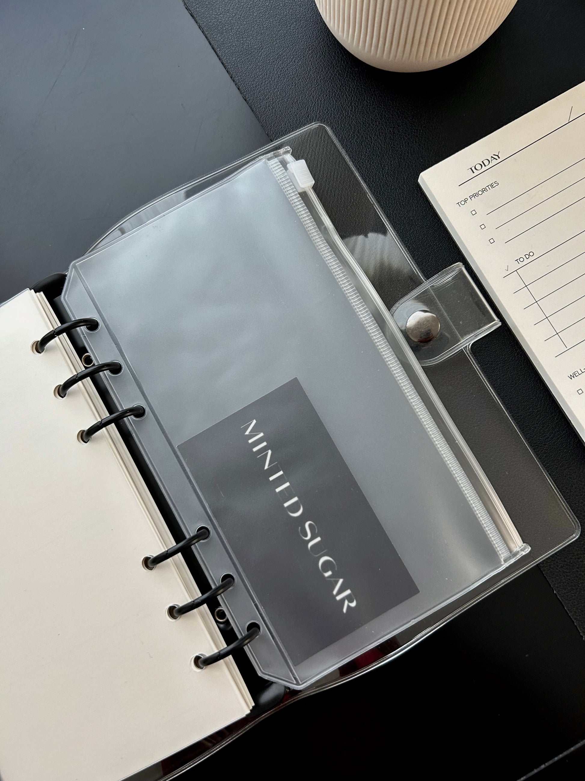 Frosted Zip Planner Pouch image 7