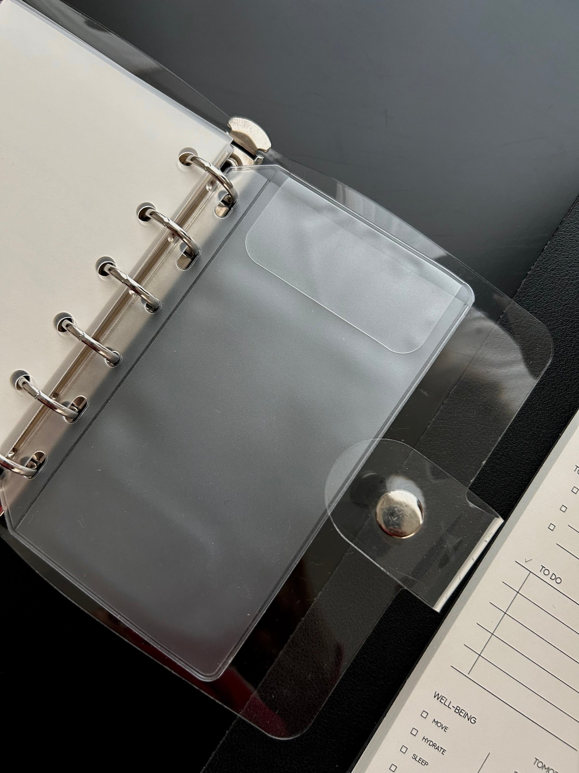 Frosted Top Flap Planner Pocket image 4