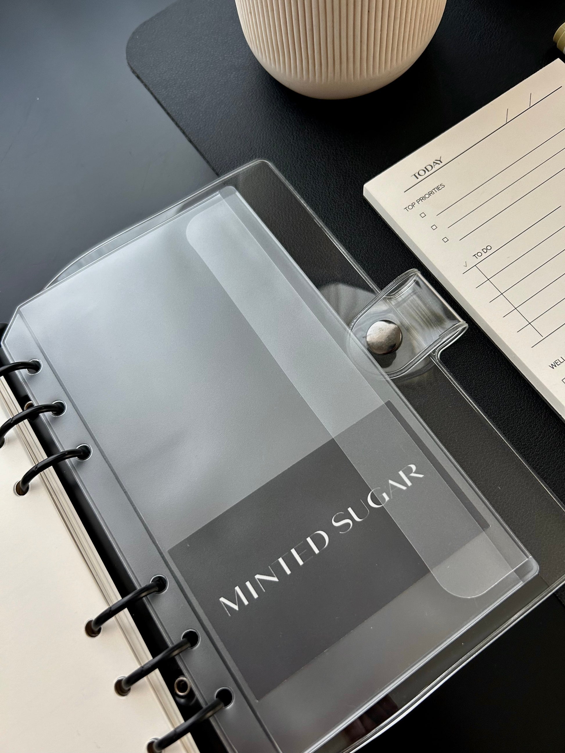 Frosted Side Flap Planner Pocket image 7