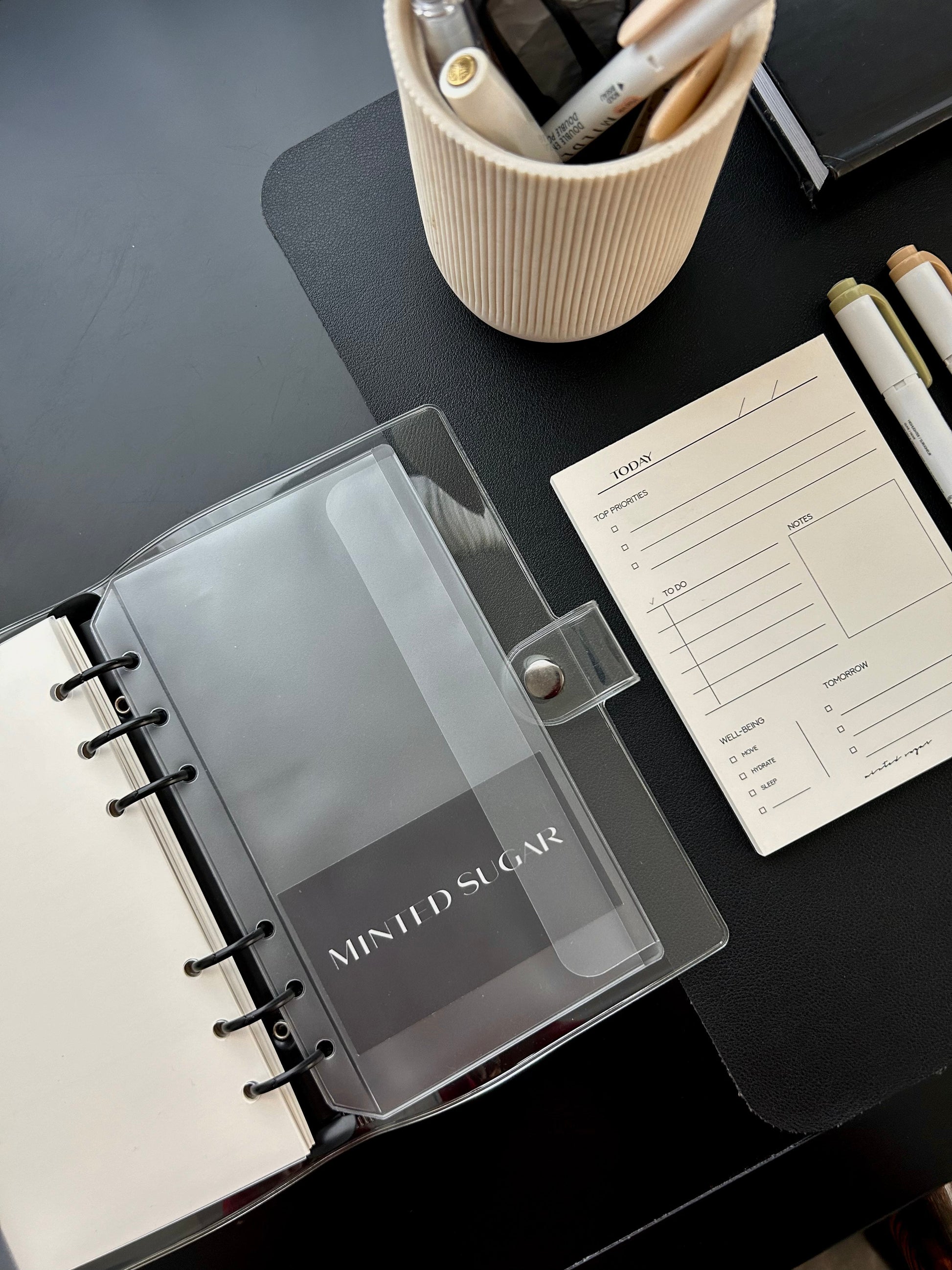 Frosted Side Flap Planner Pocket image 6