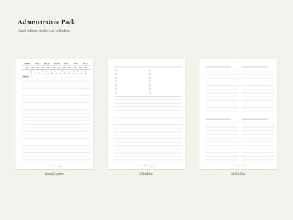 Digital Notepaper Pack | Printable Planner Pages PDF