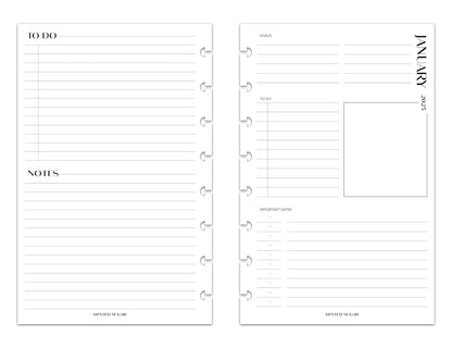 2025 Monthly Weekly Planner Inserts | Vertical | No.2 image 3