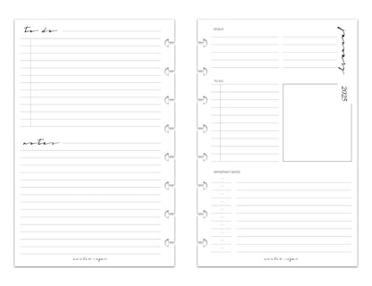 2025 Monthly Weekly Planner Inserts | Vertical | Classic image 4