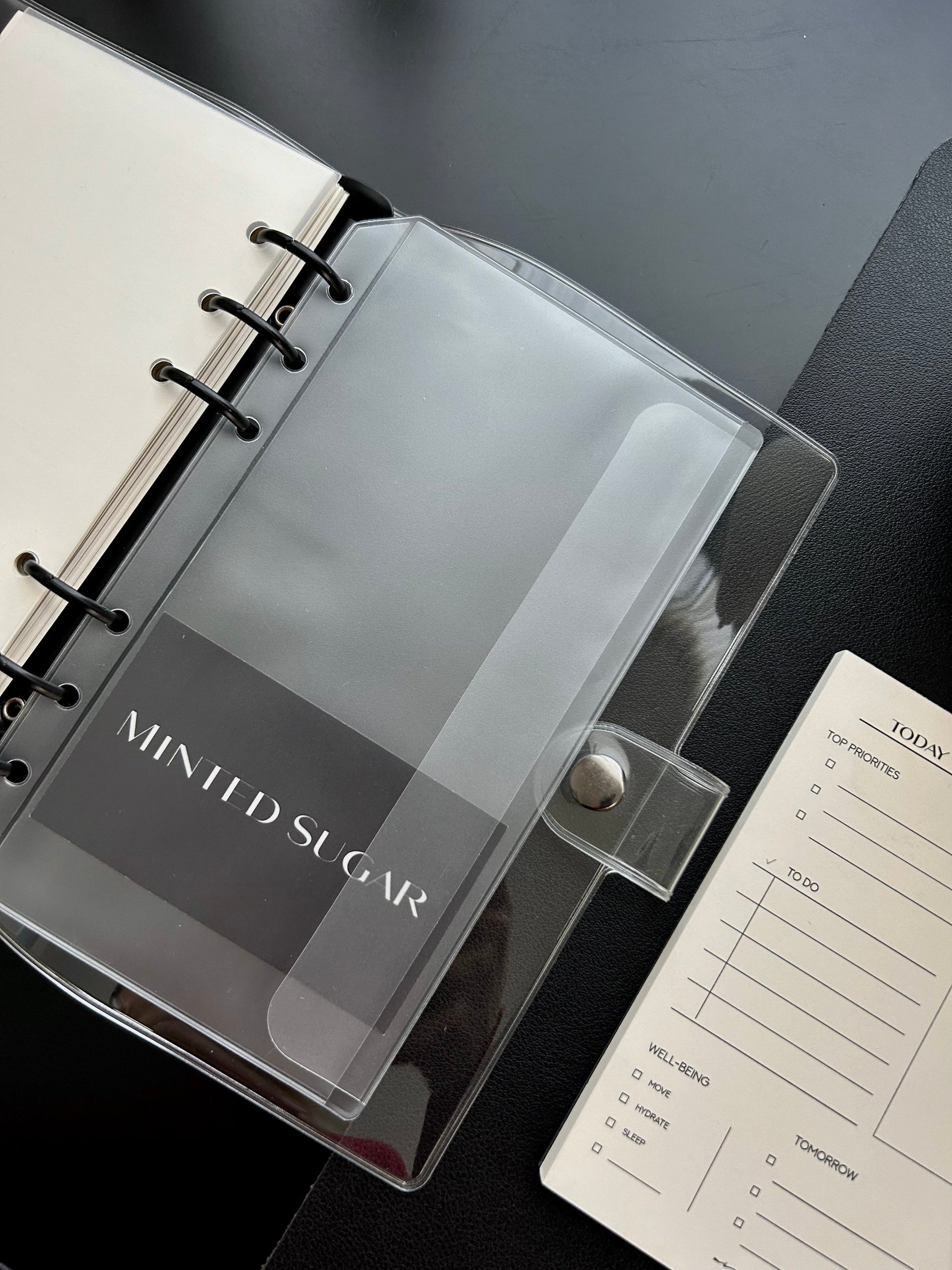 Frosted Side Flap Planner Pocket image 5