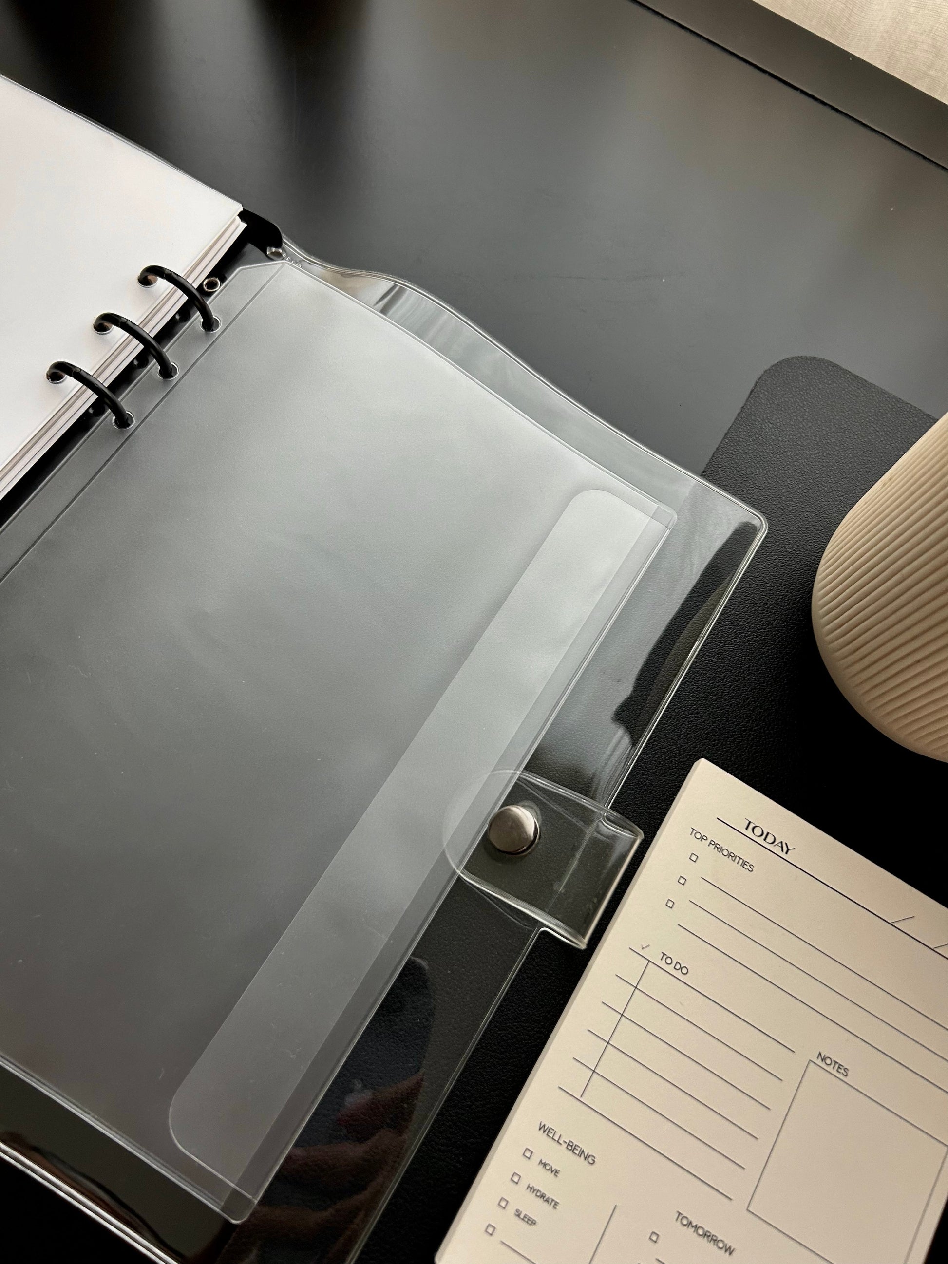 Frosted Side Flap Planner Pocket image 13