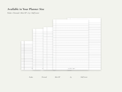 Digital Notepaper Pack | Printable Planner Pages PDF