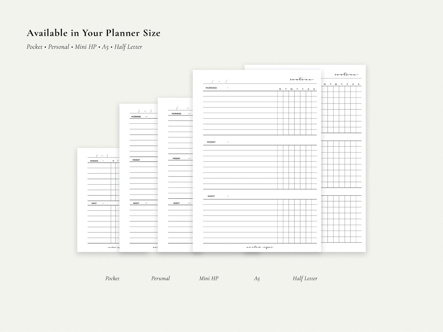Digital Trackers – Passwords, Orders, Routines | Printable PDF