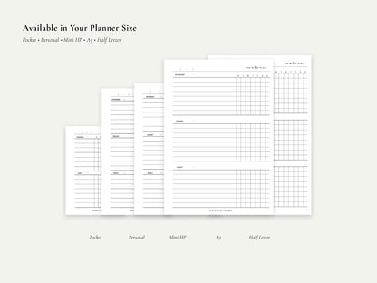 Digital Trackers – Passwords, Orders, Routines | Printable PDF