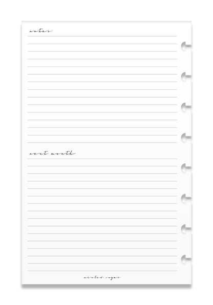 2026 Monthly Insert – One Month One-Page Layout – Classic Font image 8