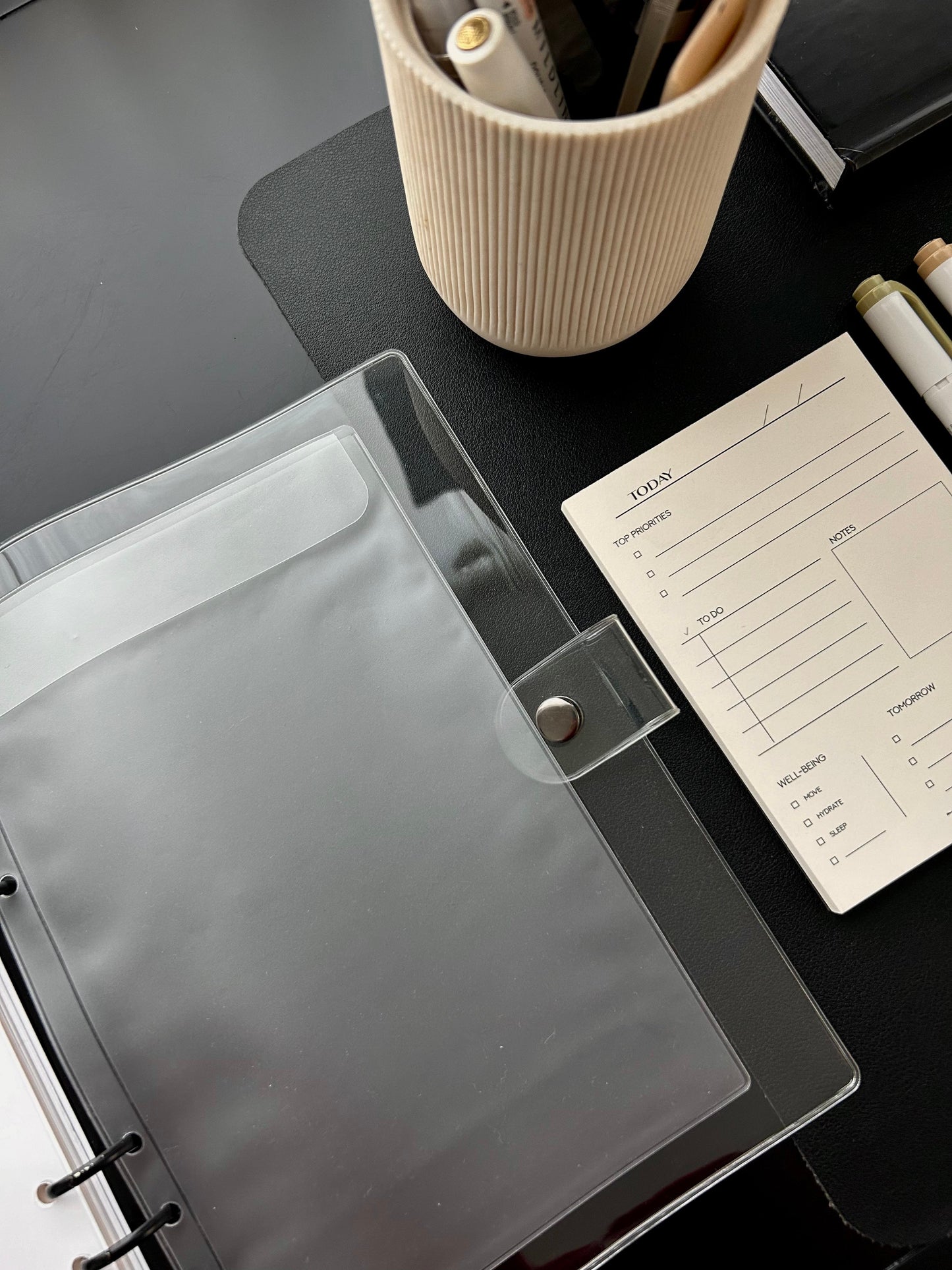 Frosted Top Flap Planner Pocket image 11