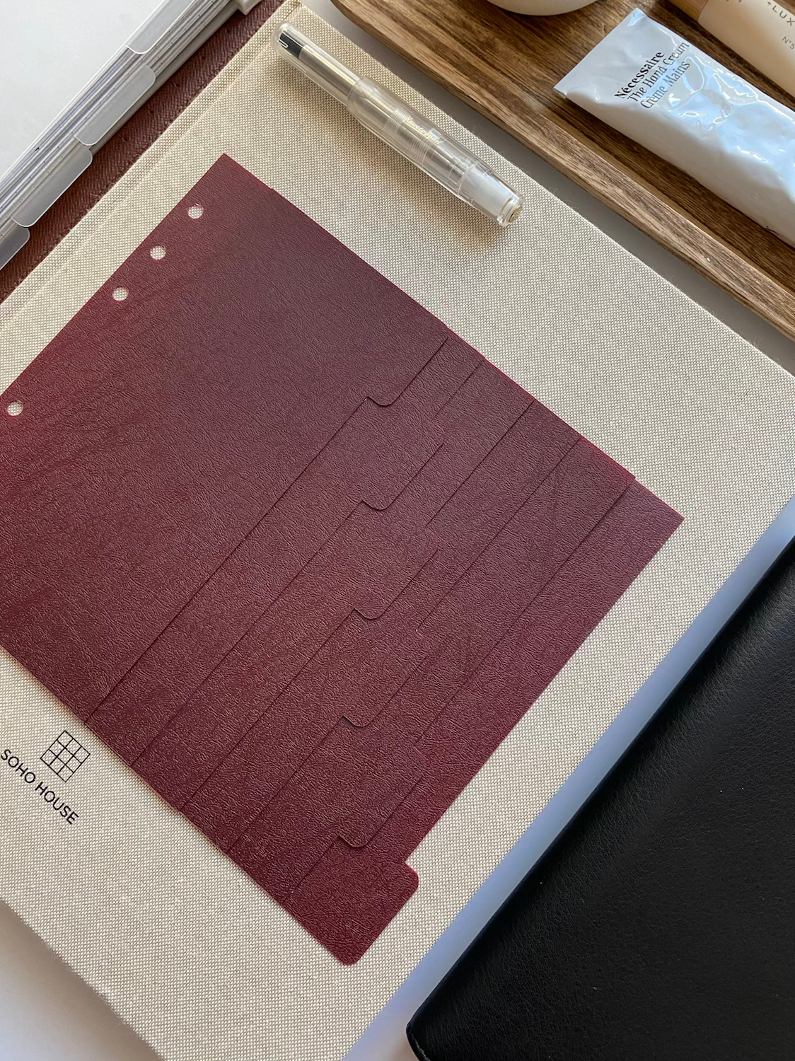 Burgundy Dividers | Side Tabs image 5