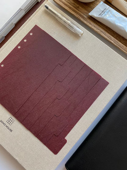 Burgundy Dividers | Side Tabs image 5