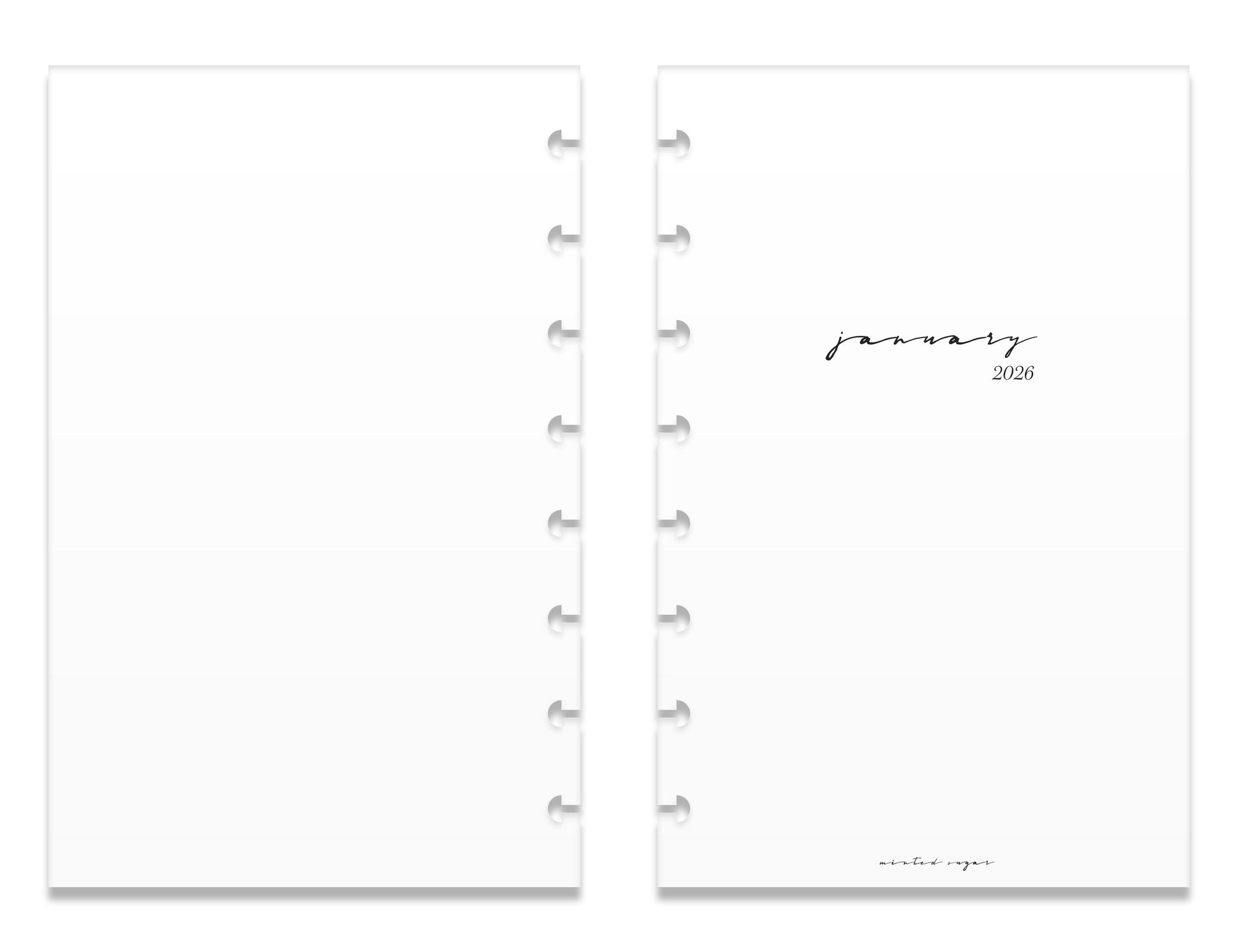 2026 Weekly Insert – Horizontal Layout – Classic Font image 4