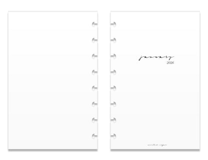 2026 Weekly Insert – Horizontal Layout – Classic Font image 4