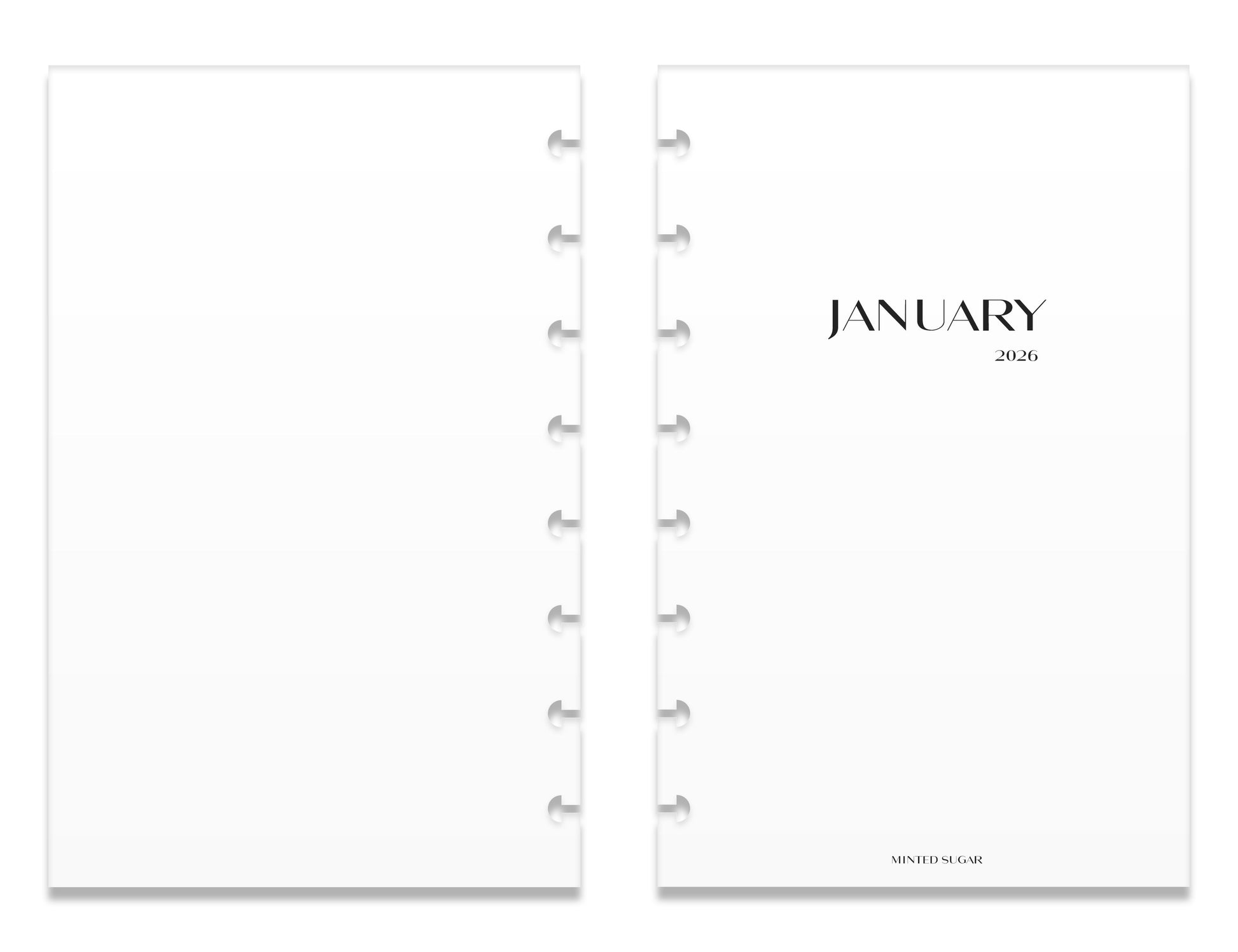 2026 Monthly Insert – Page Break Layout – No. 2 Font image 6