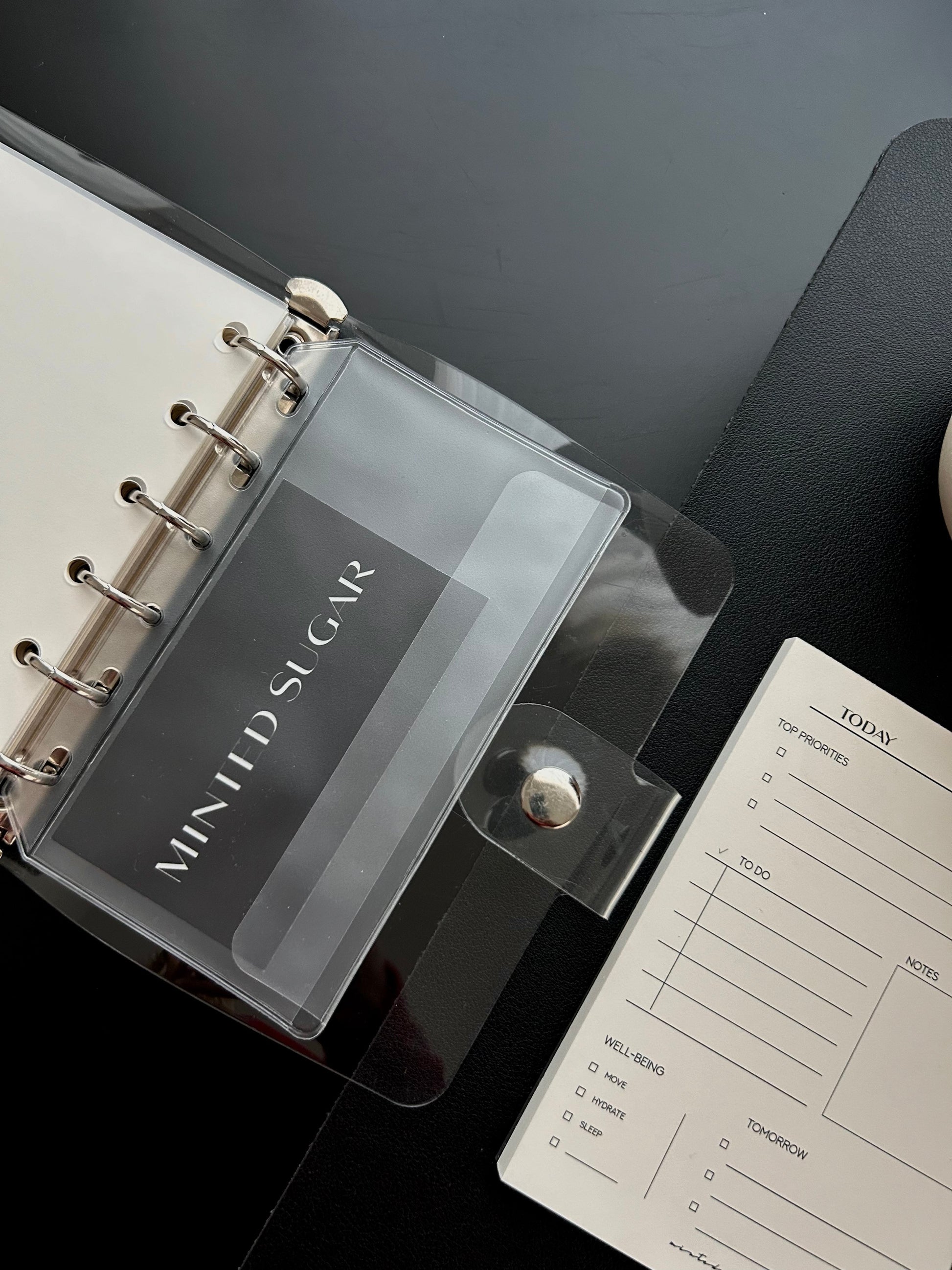 Frosted Side Flap Planner Pocket image 2