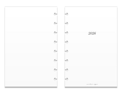 2026 Monthly Insert – Back to Back Layout – Classic Font image 2