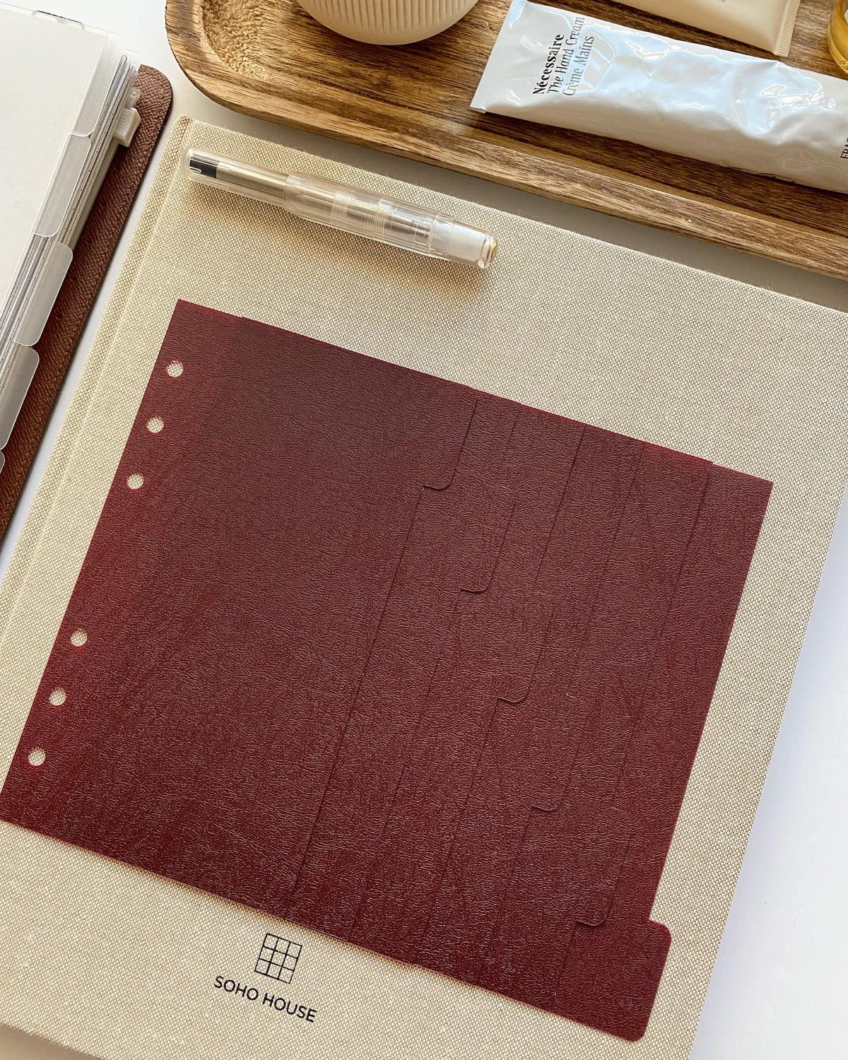 Burgundy Dividers | Side Tabs image 2