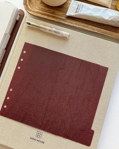 Burgundy Dividers | Side Tabs image 2
