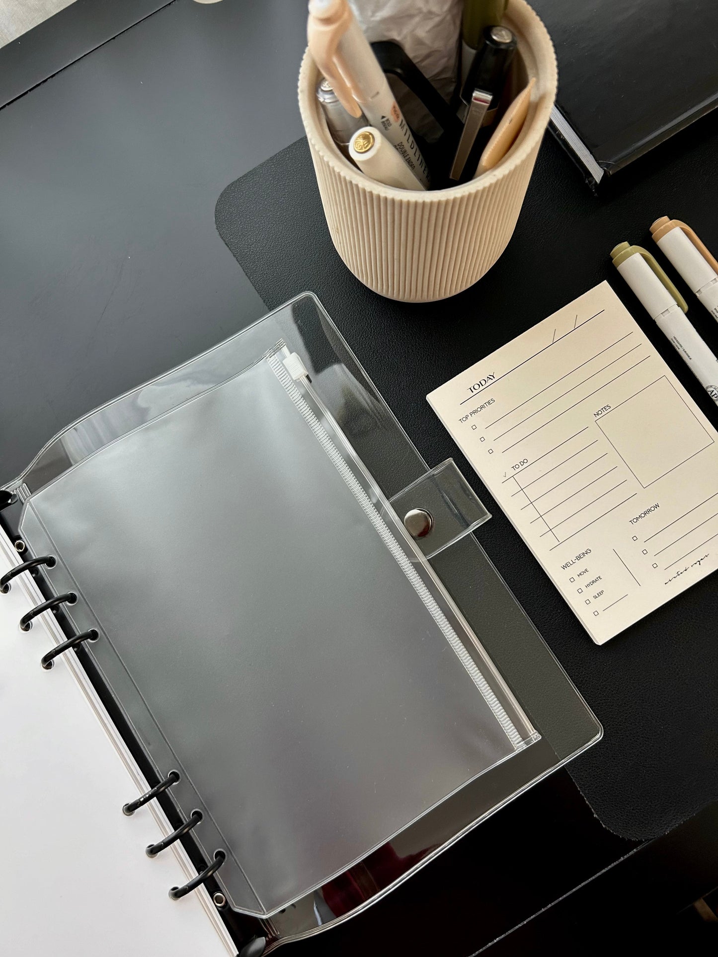 Frosted Zip Planner Pouch image 10