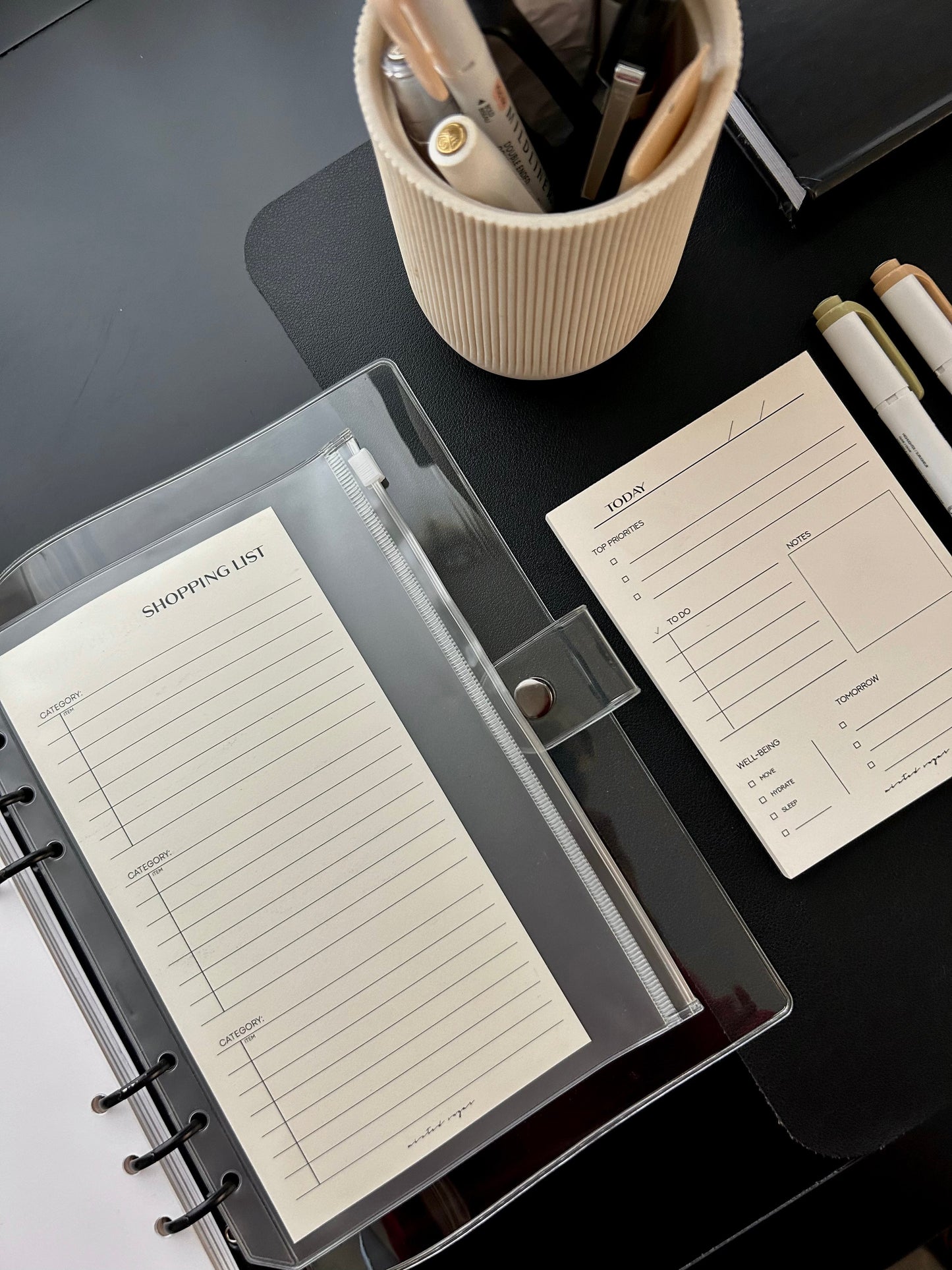 Frosted Zip Planner Pouch image 0