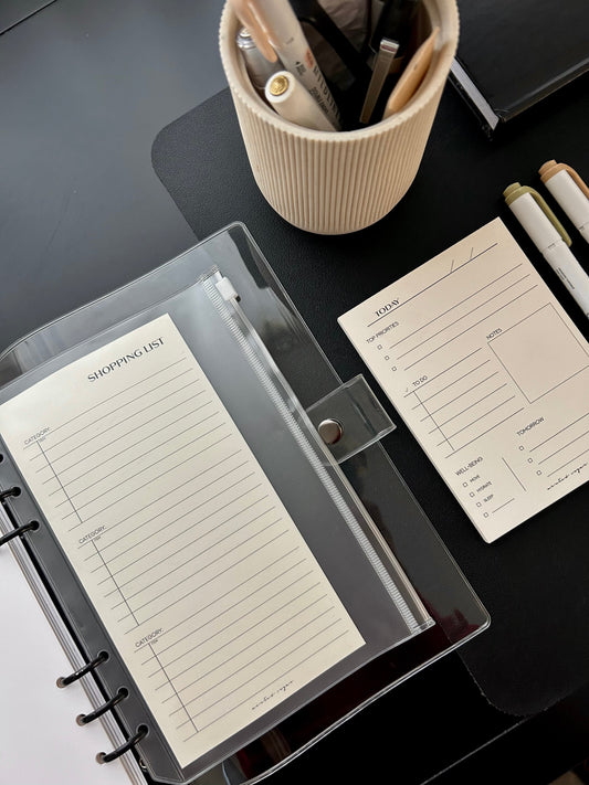 Frosted Zip Planner Pouch image 0