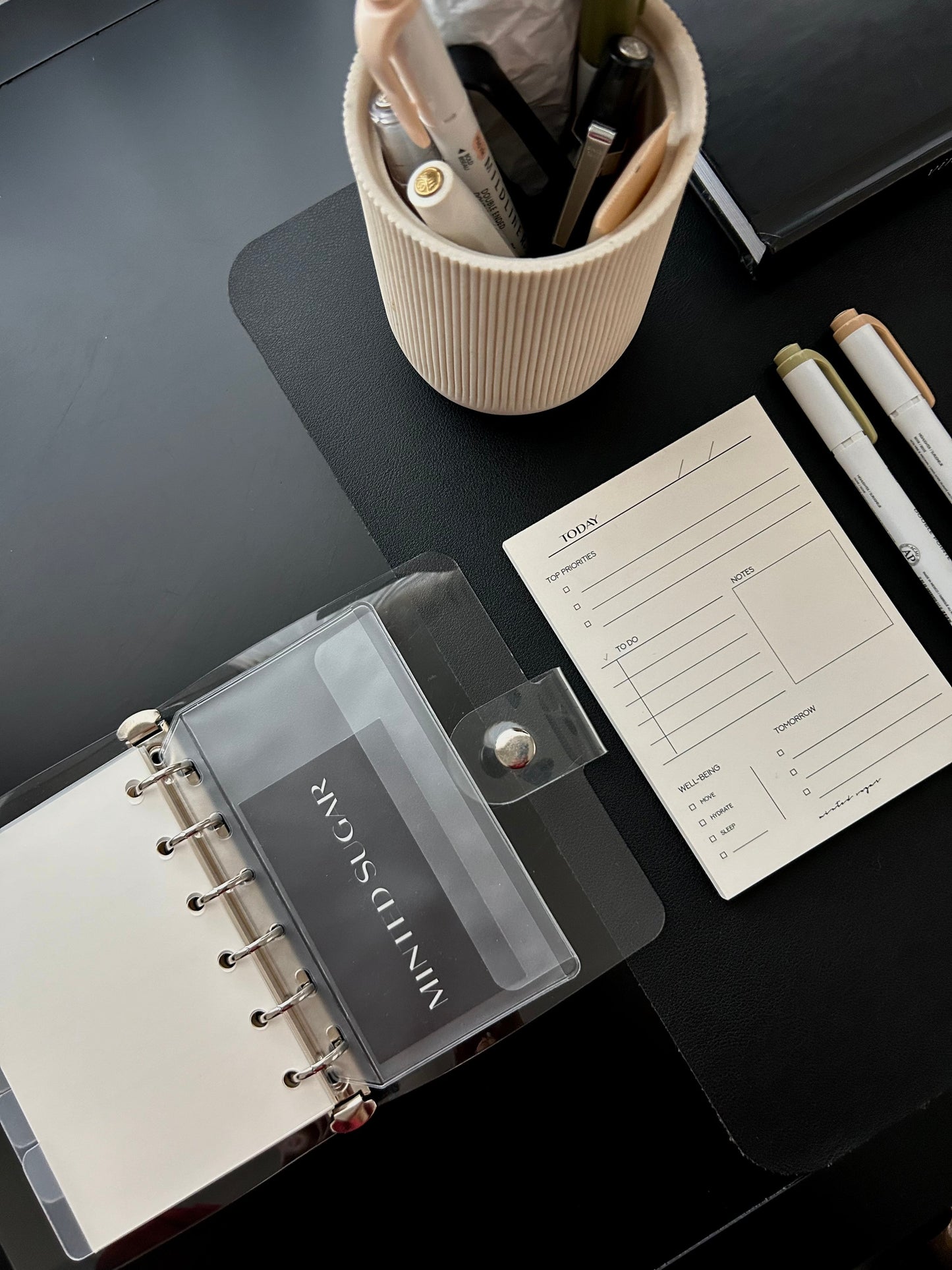 Frosted Side Flap Planner Pocket image 1