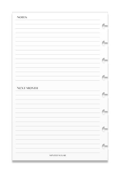2026 Monthly Insert – One Month One-Page Layout – No. 2 Font image 8