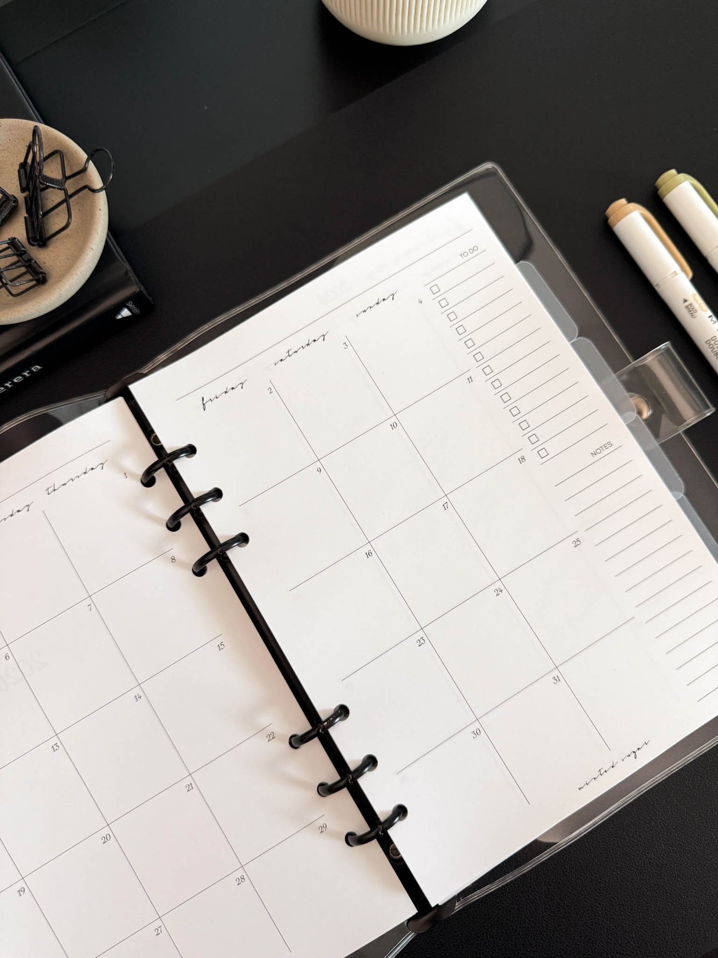 2026 Monthly Insert – Back to Back Layout – Classic Font