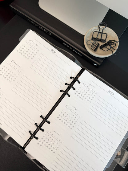 2026 Monthly Insert – One Month One-Page Layout – Classic Font