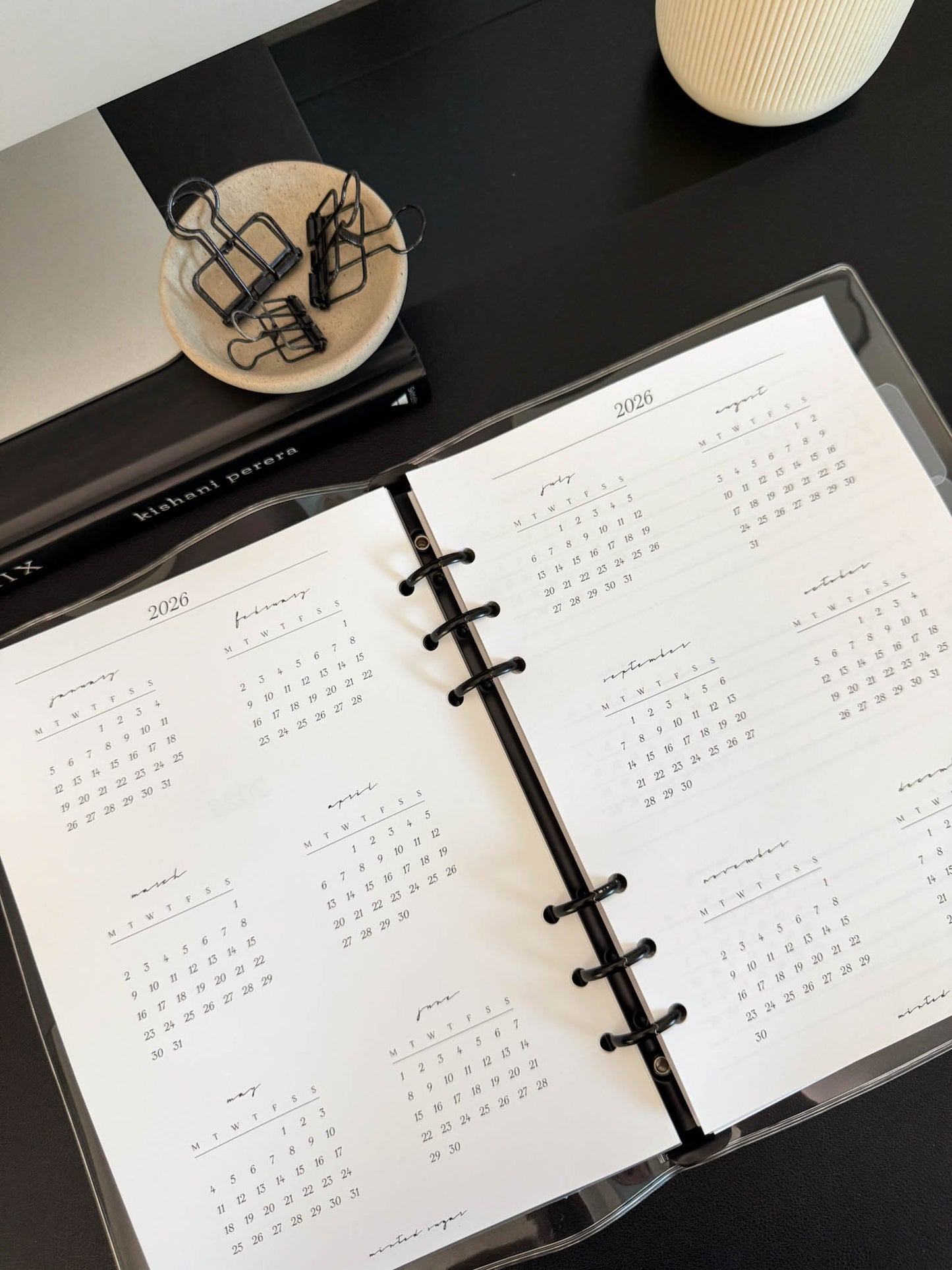 2026 Monthly Insert – One Month One-Page Layout – Classic Font