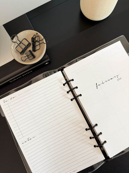 2026 Monthly Insert – Page Break Layout – Classic Font