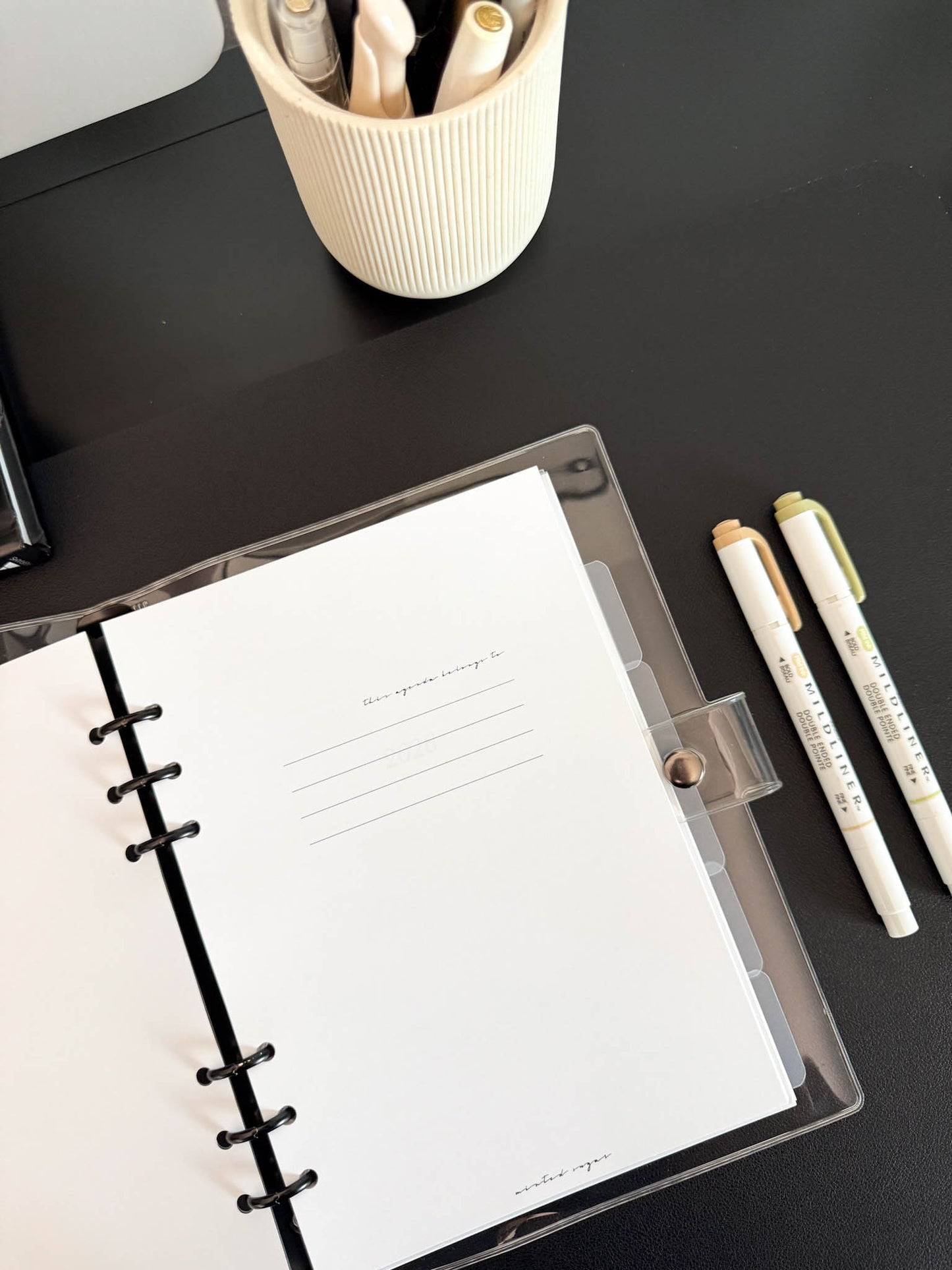 2026 Monthly Insert – Page Break Layout – Classic Font