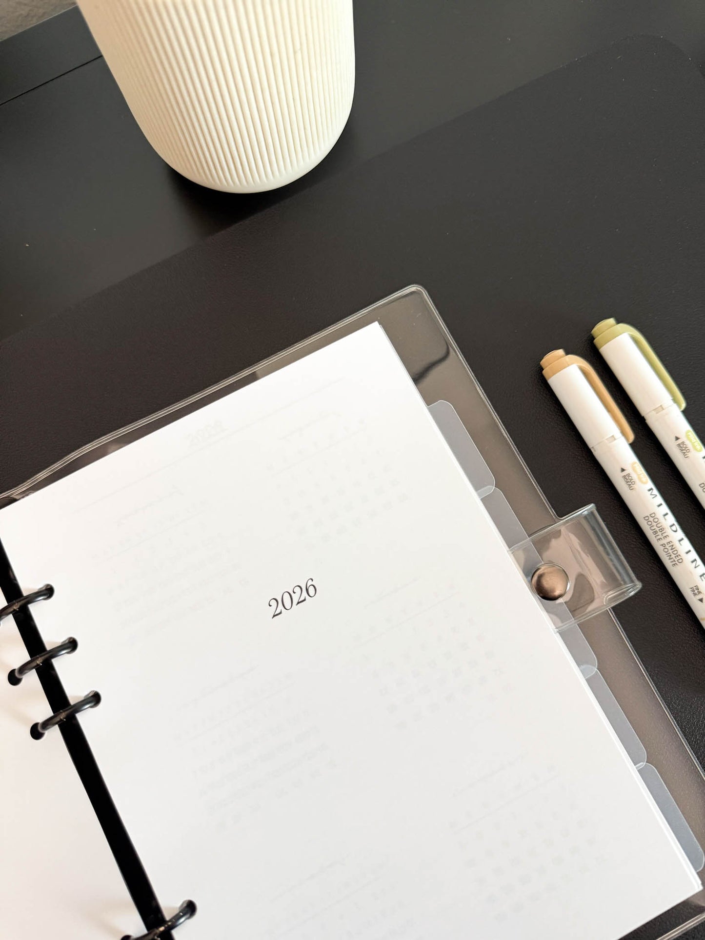 2026 Monthly Insert – Page Break Layout – Classic Font