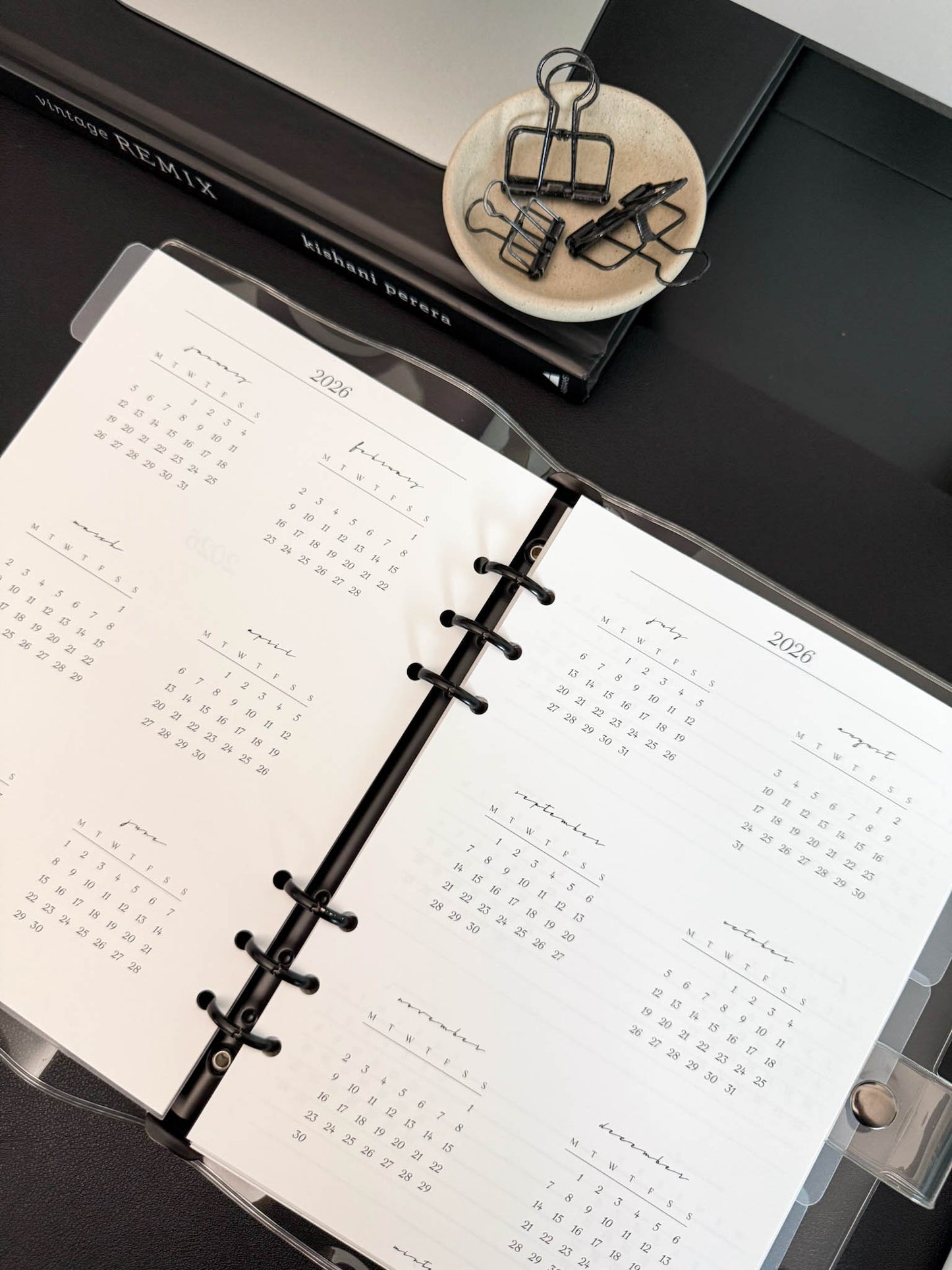 2026 Monthly Insert – Page Break Layout – Classic Font