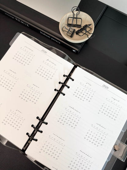 2026 Monthly Insert – Page Break Layout – Classic Font