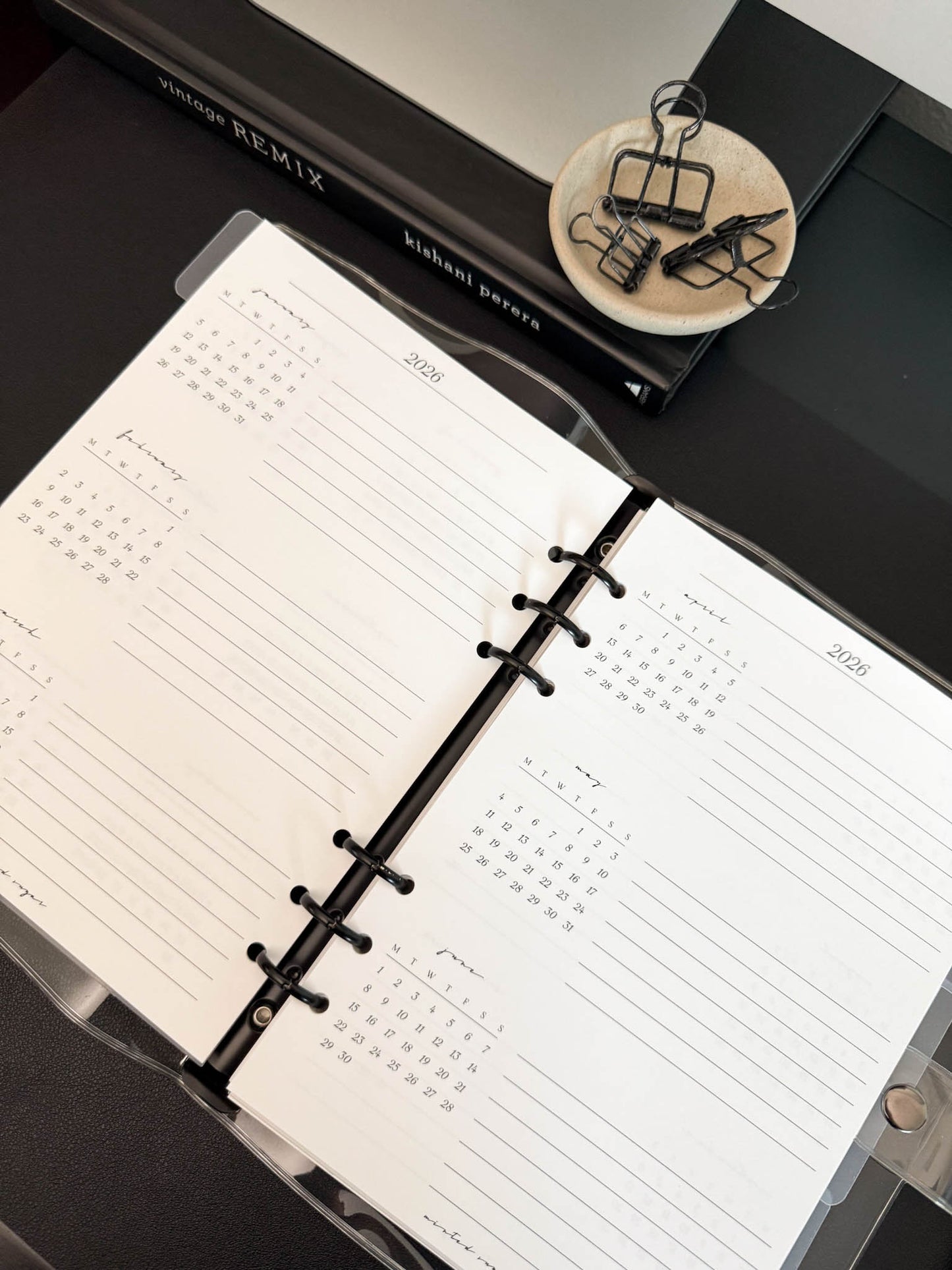 2026 Monthly Insert – Page Break Layout – Classic Font