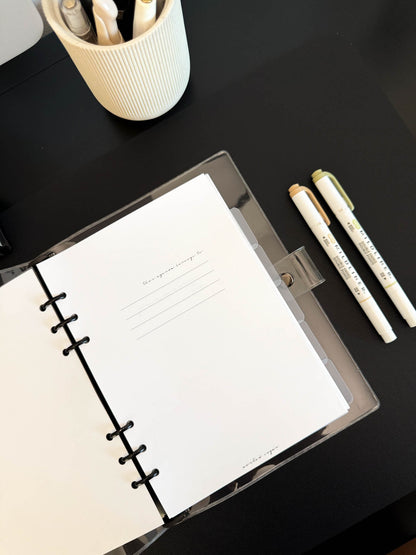 2026 Weekly Insert – Horizontal Layout – Classic Font