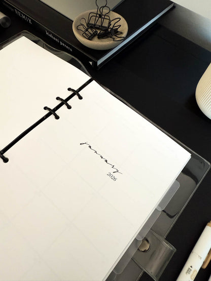 2026 Weekly Insert – Horizontal Layout – Classic Font