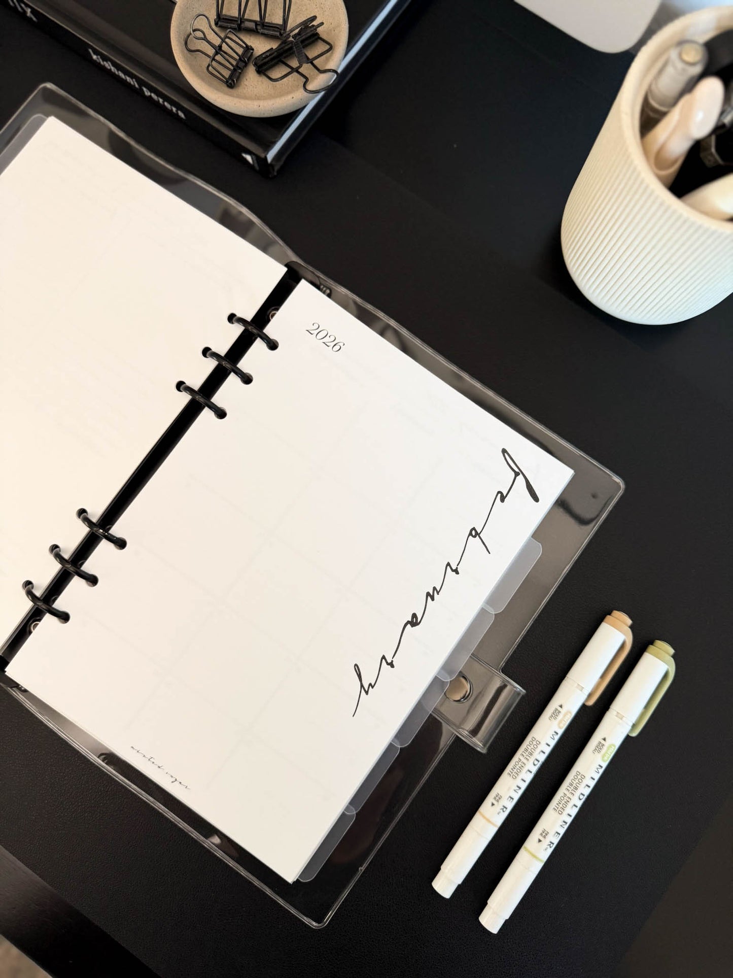 2026 Weekly Insert – Vertical Layout – Classic Font