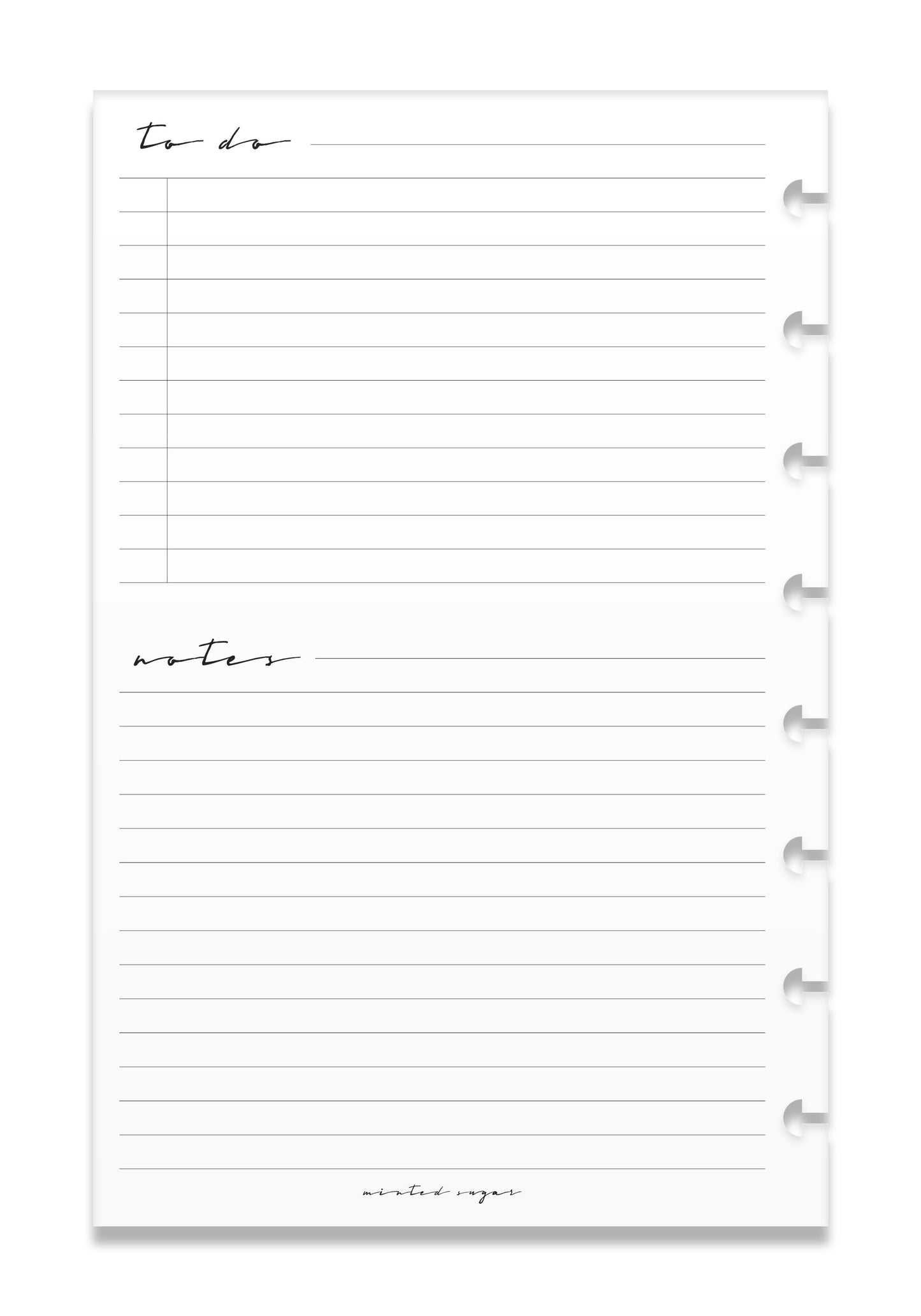 2026 Monthly Insert – Page Break Layout – Classic Font image 7