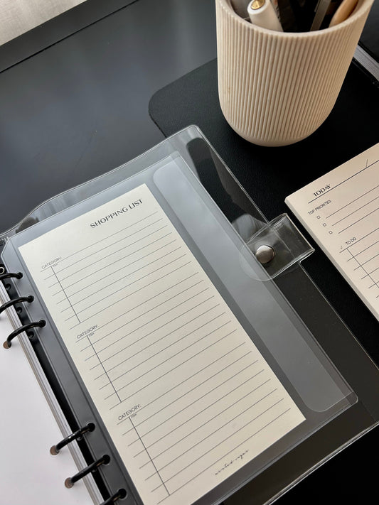 Frosted Side Flap Planner Pocket image 0