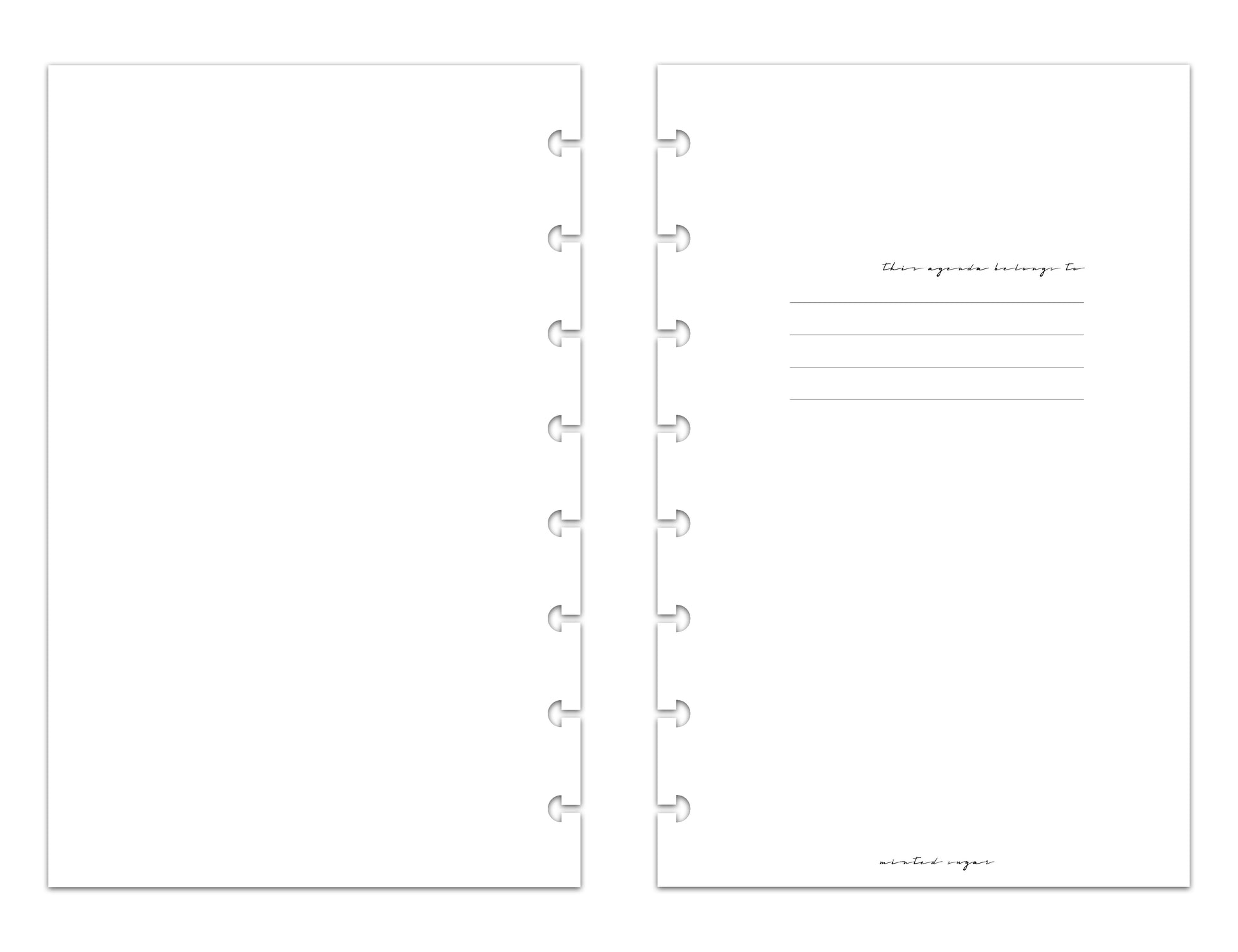 2025 Monthly Weekly Planner Inserts | Horizontal | Classic image 1